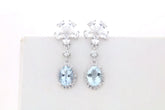 Sterling Silver Semi Mount Earrings Setting Oval OV 8x6mm Pear PE 5x3mm Syzjewelry